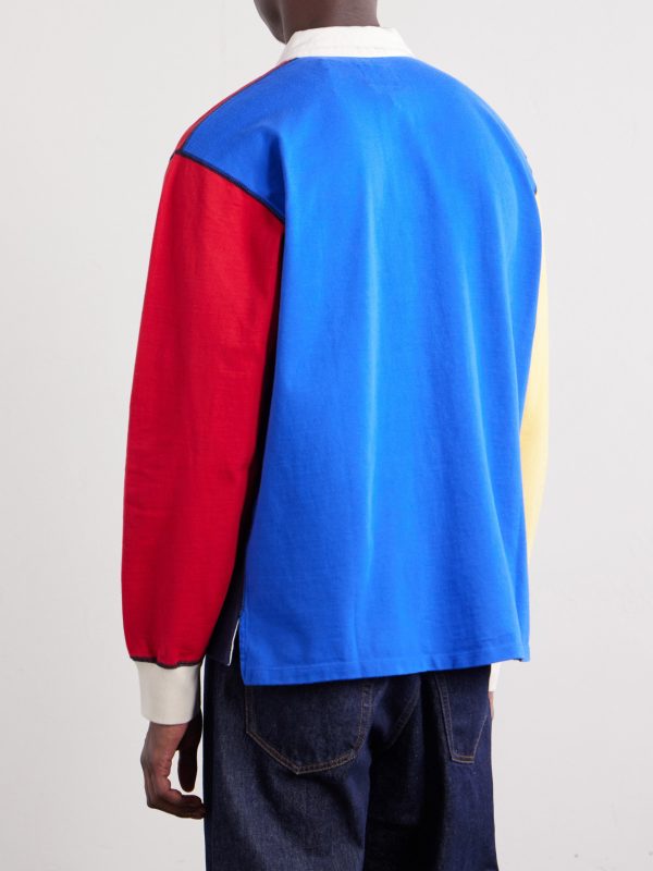 Colour-Block Cotton-Jersey Rugby Shirt - BK Colour-Block Cotton-Jersey Rugby Shirt - BK