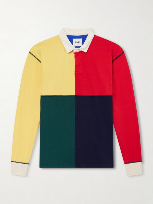 Colour-Block Cotton-Jersey Rugby Shirt Colour-Block Cotton-Jersey Rugby Shirt