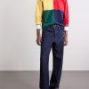 Colour-Block Cotton-Jersey Rugby Shirt - OU Colour-Block Cotton-Jersey Rugby Shirt - OU