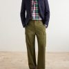 Button-Down Collar Checked Cotton Shirt - OU
