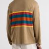 Striped Linen and Cotton-Blend Polo Shirt - BK Striped Linen and Cotton-Blend Polo Shirt - BK