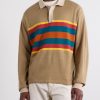 Striped Linen and Cotton-Blend Polo Shirt - FR Striped Linen and Cotton-Blend Polo Shirt - FR