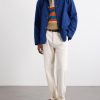 Striped Linen and Cotton-Blend Polo Shirt - OU Striped Linen and Cotton-Blend Polo Shirt - OU