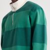 Striped Cotton-Jersey Half-Zip Polo Shirt - CU Striped Cotton-Jersey Half-Zip Polo Shirt - CU