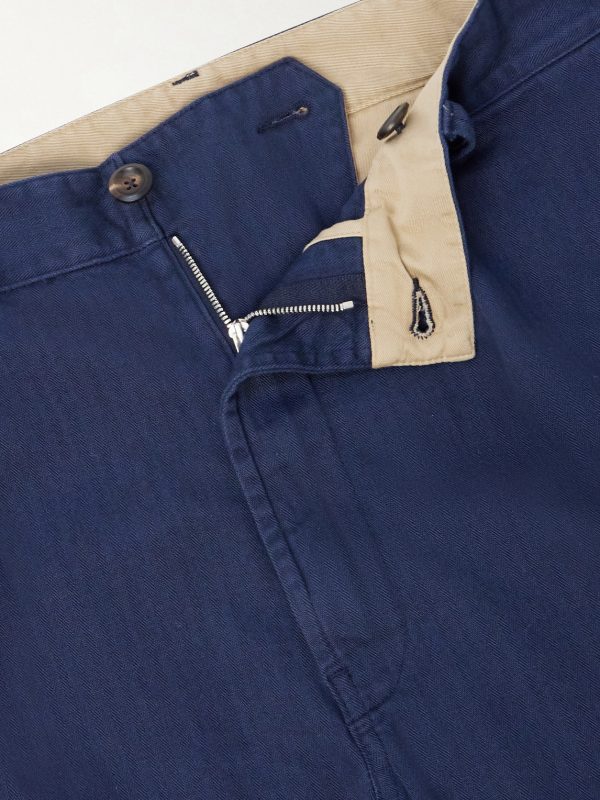 Games Straight-Leg Herringbone Cotton Suit Trousers - E1 Games Straight-Leg Herringbone Cotton Suit Trousers - E1
