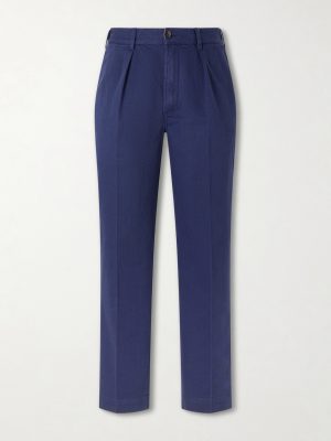 Games Straight-Leg Herringbone Cotton Suit Trousers Games Straight-Leg Herringbone Cotton Suit Trousers
