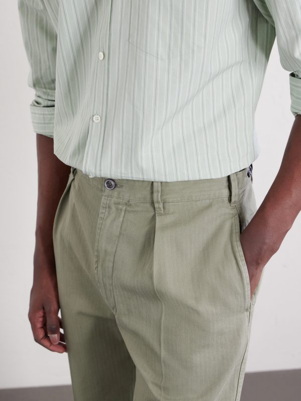 Games Straight-Leg Herringbone Cotton Suit Trousers - CU