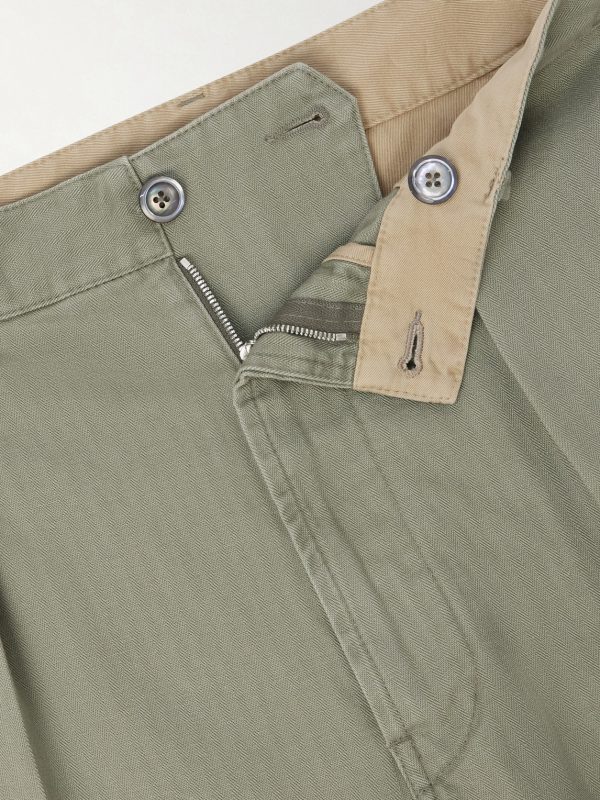 Games Straight-Leg Herringbone Cotton Suit Trousers - E1