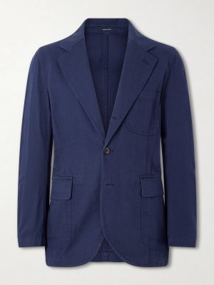 Games Herringbone Cotton Suit Jacket Games Herringbone Cotton Suit Jacket