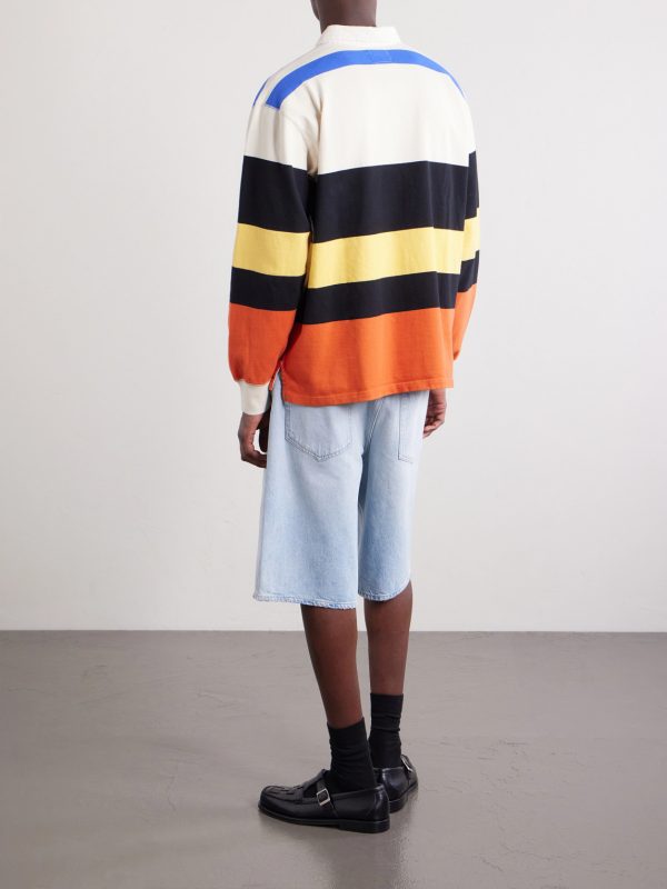 Striped Cotton-Jersey Rugby Shirt - BK Striped Cotton-Jersey Rugby Shirt - BK