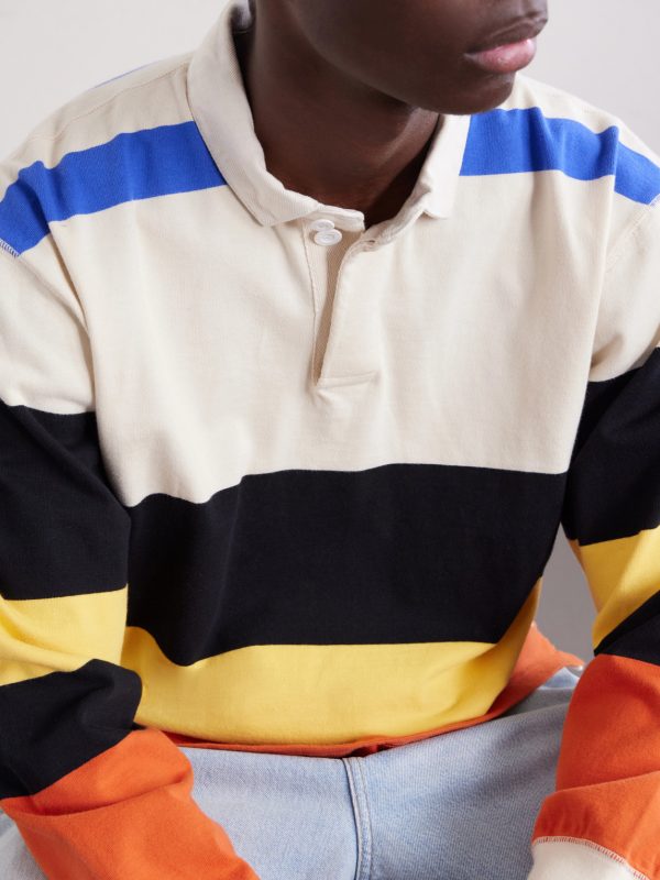 Striped Cotton-Jersey Rugby Shirt - CU Striped Cotton-Jersey Rugby Shirt - CU