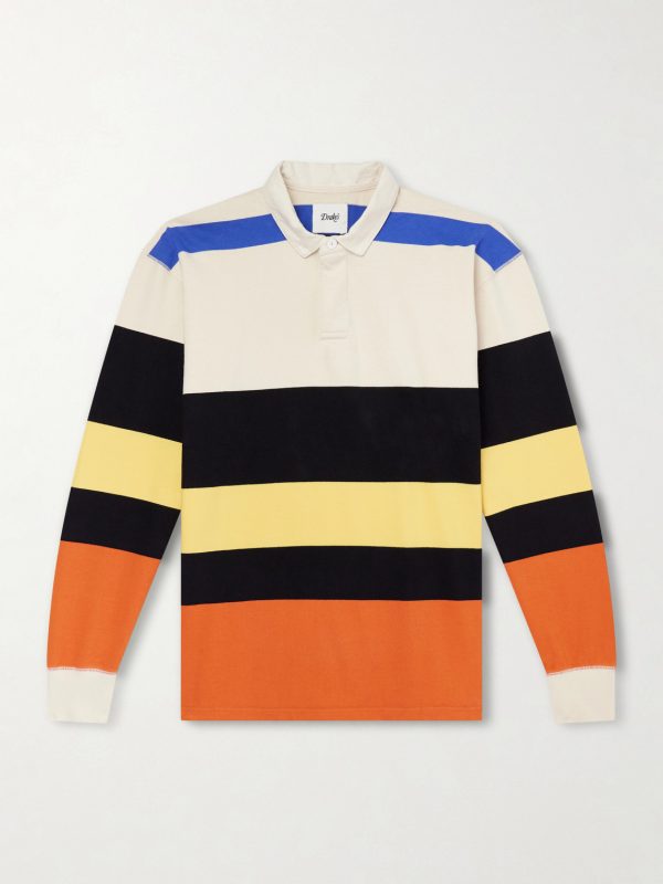 Striped Cotton-Jersey Rugby Shirt Striped Cotton-Jersey Rugby Shirt