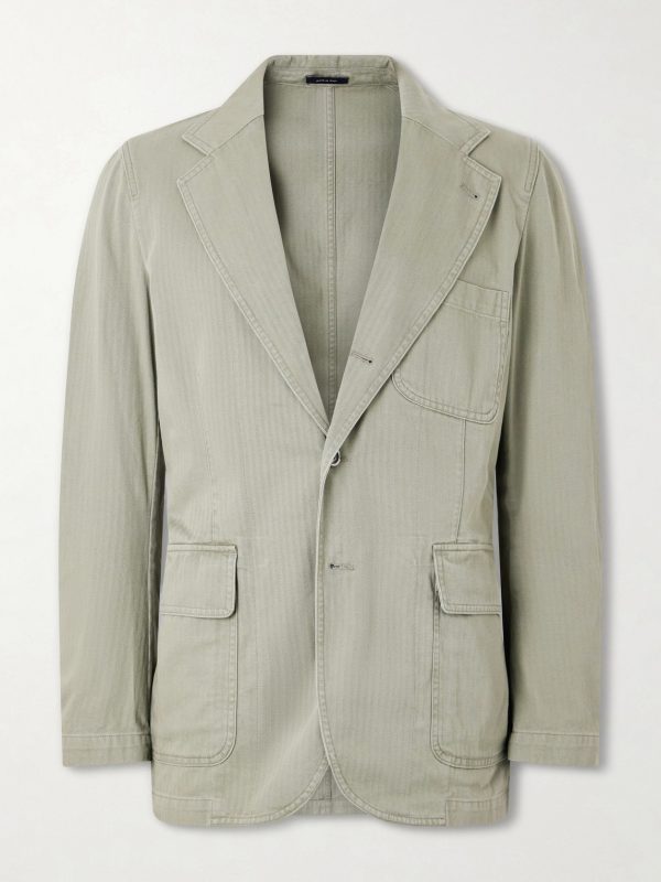 Games Herringbone Cotton Suit Jacket Games Herringbone Cotton Suit Jacket