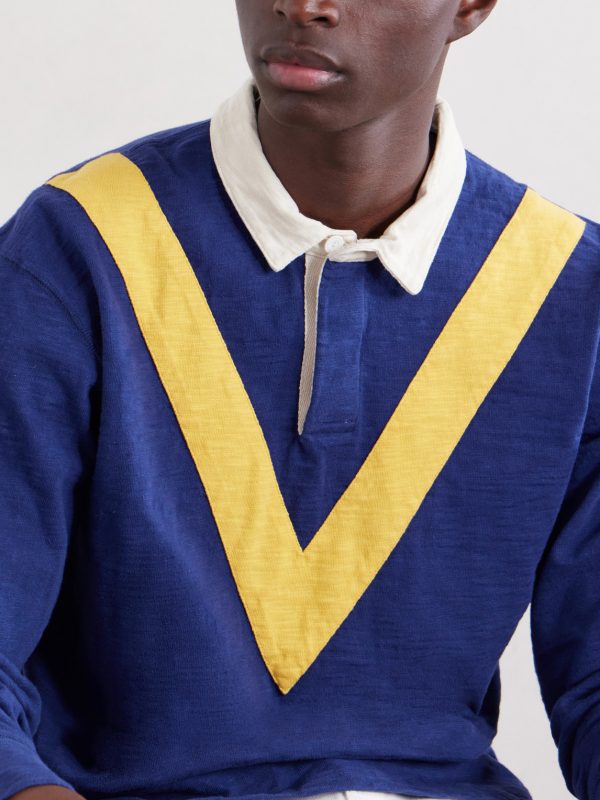 Chevron Flame Cotton-Jersey Rugby Shirt - CU Chevron Flame Cotton-Jersey Rugby Shirt - CU