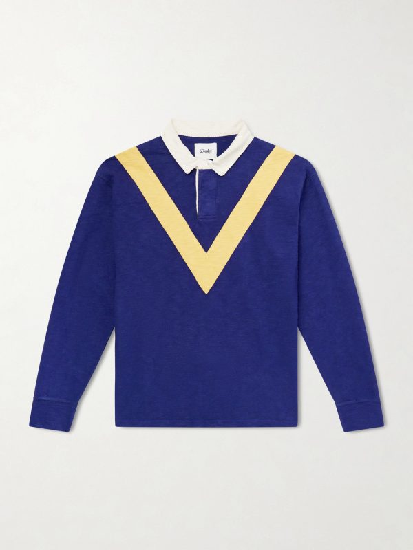 Chevron Flame Cotton-Jersey Rugby Shirt Chevron Flame Cotton-Jersey Rugby Shirt