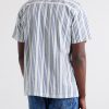 Camp-Collar Striped Cotton-Poplin Shirt - BK Camp-Collar Striped Cotton-Poplin Shirt - BK