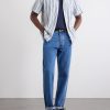 Camp-Collar Striped Cotton-Poplin Shirt - OU Camp-Collar Striped Cotton-Poplin Shirt - OU