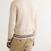 Cricket Knitted Cotton and Cashmere-Blend Sweater - BK Cricket Knitted Cotton and Cashmere-Blend Sweater - BK