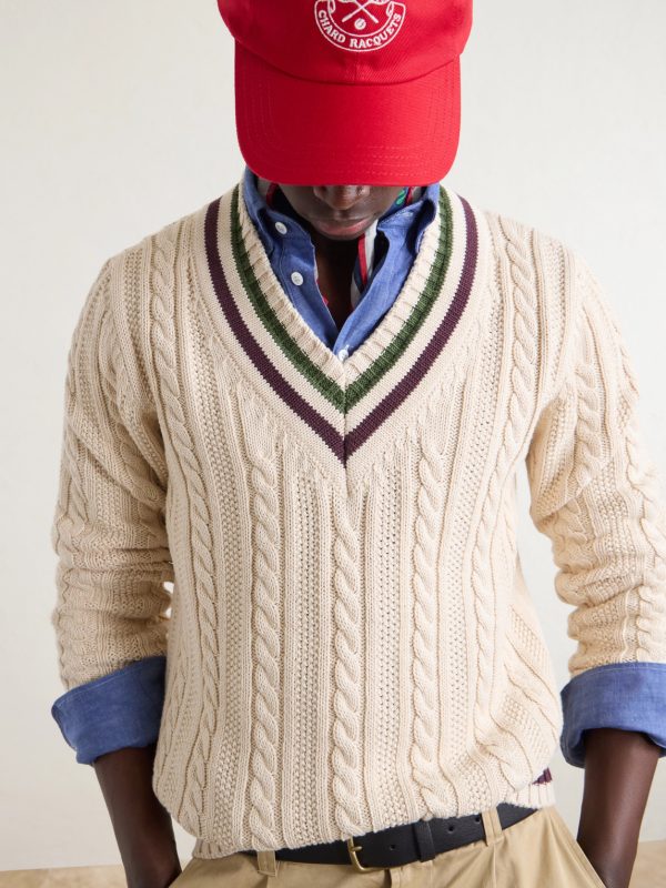 Cricket Knitted Cotton and Cashmere-Blend Sweater - CU Cricket Knitted Cotton and Cashmere-Blend Sweater - CU