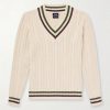 Cricket Knitted Cotton and Cashmere-Blend Sweater Cricket Knitted Cotton and Cashmere-Blend Sweater