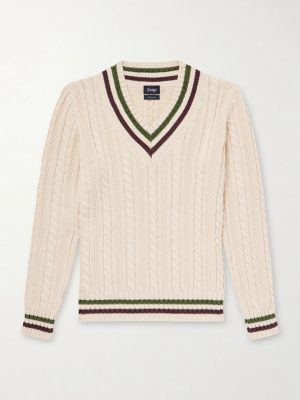 Cricket Knitted Cotton and Cashmere-Blend Sweater