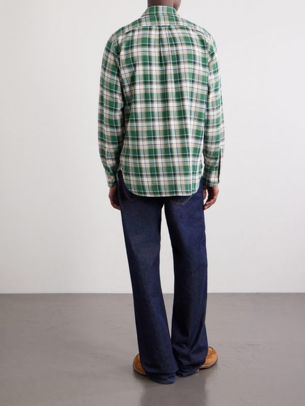 Checked Cotton Shirt - BK Checked Cotton Shirt - BK