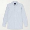 Button-Down Collar Striped Cotton Shirt Button-Down Collar Striped Cotton Shirt