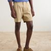 Straight-Leg Pleated Cotton Twill Chino Shorts - FR Straight-Leg Pleated Cotton Twill Chino Shorts - FR