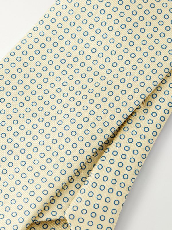 8cm Mini Circles Printed Silk Tie - CU