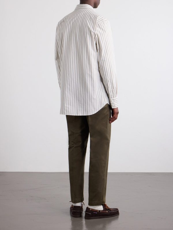 Striped Cotton-Poplin Shirt - BK