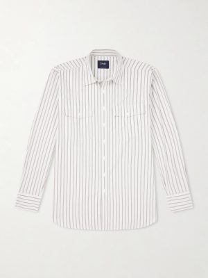 Striped Cotton-Poplin Shirt Striped Cotton-Poplin Shirt