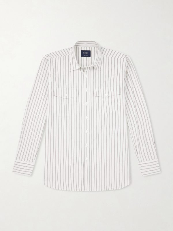 Striped Cotton-Poplin Shirt