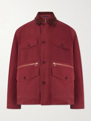 Corduroy-Trimmed Cotton Jacket Corduroy-Trimmed Cotton Jacket