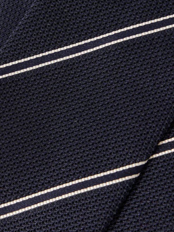 7cm Striped Silk Tie - E1