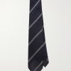7cm Striped Silk Tie
