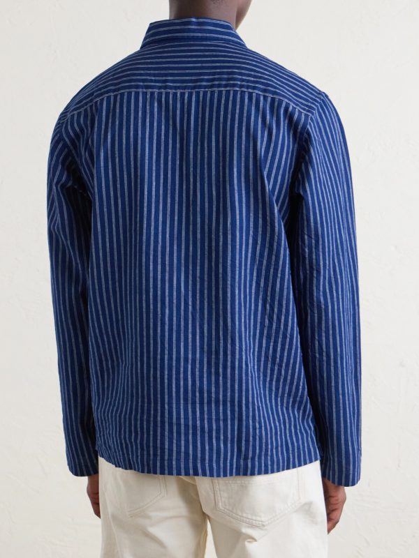 Striped Cotton Polo Shirt - BK Striped Cotton Polo Shirt - BK