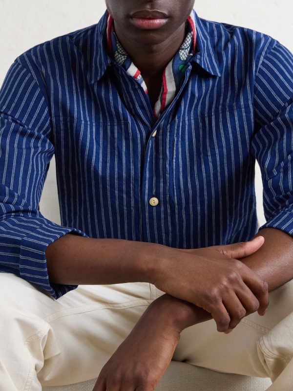 Striped Cotton Polo Shirt - CU Striped Cotton Polo Shirt - CU