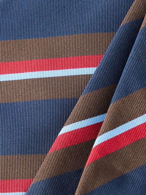 7cm Striped Silk and Cotton-Blend Tie - E1 7cm Striped Silk and Cotton-Blend Tie - E1