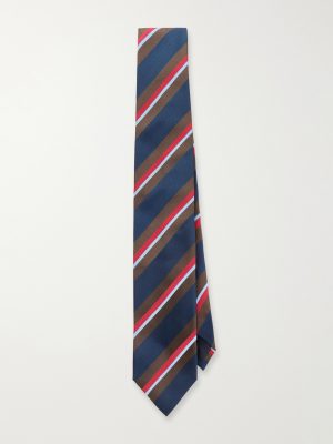 7cm Striped Silk and Cotton-Blend Tie 7cm Striped Silk and Cotton-Blend Tie