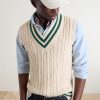 Cricket Knitted Cotton and Cashmere-Blend Vest - CU Cricket Knitted Cotton and Cashmere-Blend Vest - CU