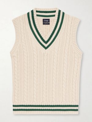 Cricket Knitted Cotton and Cashmere-Blend Vest