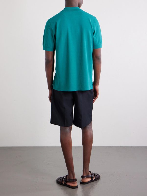 Garment-Dyed Cotton-Piqué Polo Shirt - BK Garment-Dyed Cotton-Piqué Polo Shirt - BK