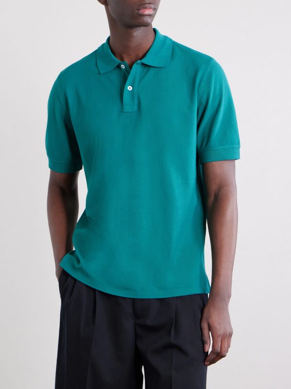 Garment-Dyed Cotton-Piqué Polo Shirt - FR Garment-Dyed Cotton-Piqué Polo Shirt - FR