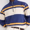 Striped Cotton-Jersey Half-Zip Polo Shirt - CU