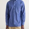 Button-Down Collar Cotton and Linen-Blend Polo Shirt - FR Button-Down Collar Cotton and Linen-Blend Polo Shirt - FR