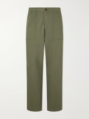 Straight-Leg Cotton-Blend Cargo Trousers Straight-Leg Cotton-Blend Cargo Trousers