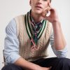 Printed Cotton and Silk-Blend Scarf - OU