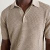 Mesh-Knit Cotton Polo Shirt - CU