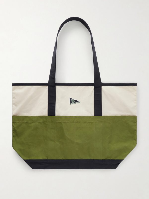 Logo-Embroidered Canvas Tote Bag - BK Logo-Embroidered Canvas Tote Bag - BK