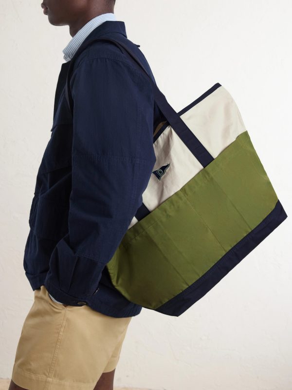 Logo-Embroidered Canvas Tote Bag - FR Logo-Embroidered Canvas Tote Bag - FR